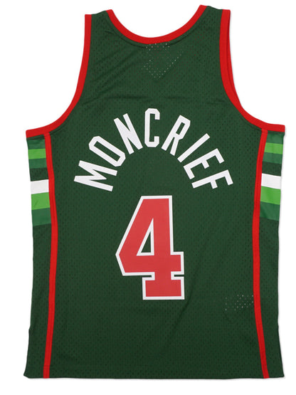 Men's Milwaukee Bucks Sidney Moncrief Mitchell & Ness Green 1983-84 Hardwood Classics Swingman Jersey